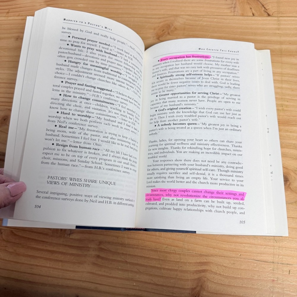 Married to a Pastor's Wife London Wiseman 1995 First Printing Christian Ministry - Picture 10 of 13
